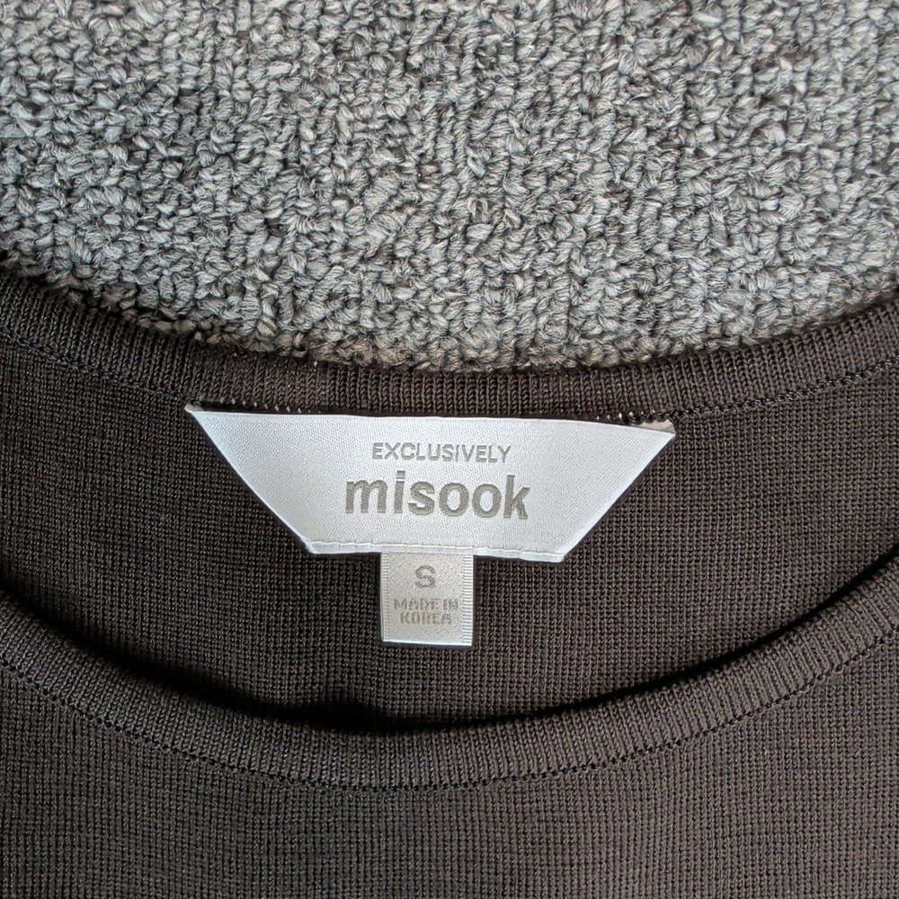 Misook Vintage Knit Shell Tank Top Women S Brown Office Quiet Luxury Sleeveless - Picture 3 of 8